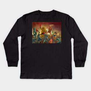 Thundarr The Barbarian - Frazetta-like Kids Long Sleeve T-Shirt